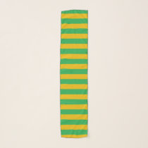 Green and Gold Stripes Scarf