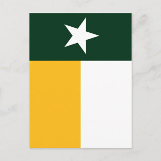 Green and Gold Texas Flag Postcard