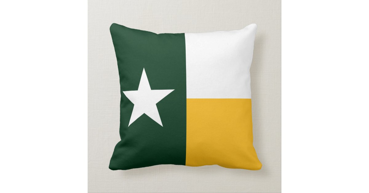 Green And Gold Texas Flag Throw Pillow Zazzle green-and-gold-texas-flag-throw-pillow-zazzle