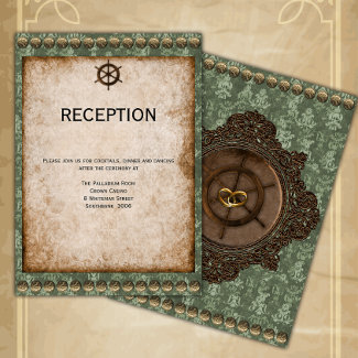 Green and Gold Victorian Steampunk Reception 