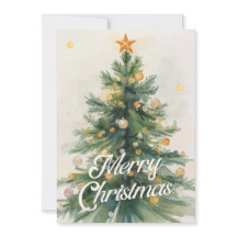 Green and Gold Watercolor Christmas