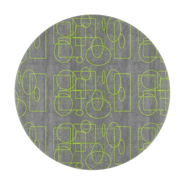 Green and Gray Cutting Board (Front)