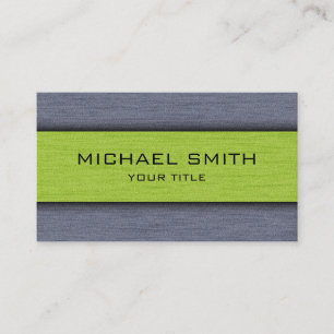 Green and Gray Professional Modern Business Card