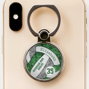 green and gray volleyball team colors team name phone ring stand