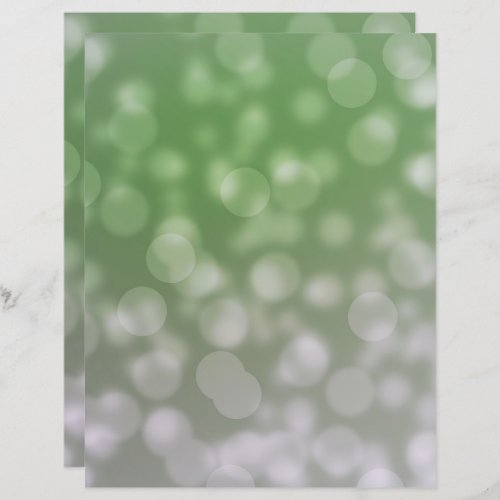 Green and grey bokeh pattern scrapbook paper