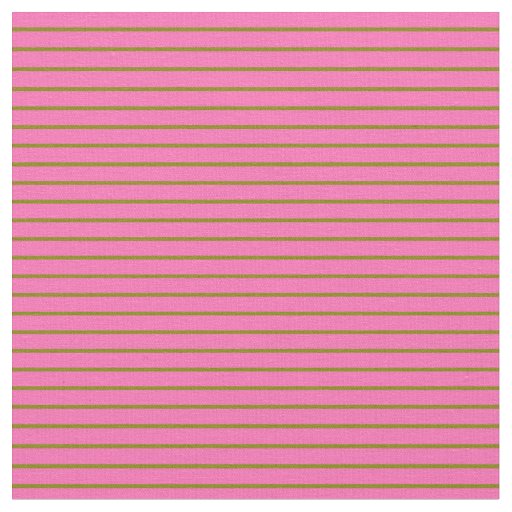 Green and Hot Pink Colored Striped Pattern Fabric