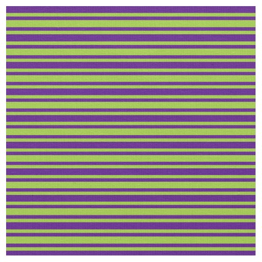 Green and Indigo Stripes Fabric