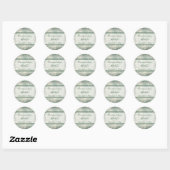 Green and Ivory Floral Envelope Seal (Sheet)