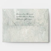Green and Ivory Personalized A7 Envelope (Back (Top Flap))