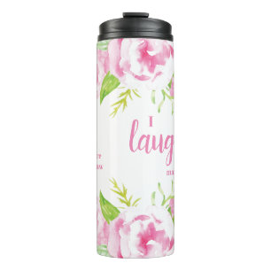 Green and Ivory Sister-in-Laugh Funny Quote Therma Thermal Tumbler