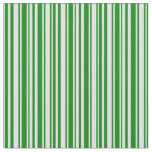 [ Thumbnail: Green and Lavender Pattern of Stripes Fabric ]
