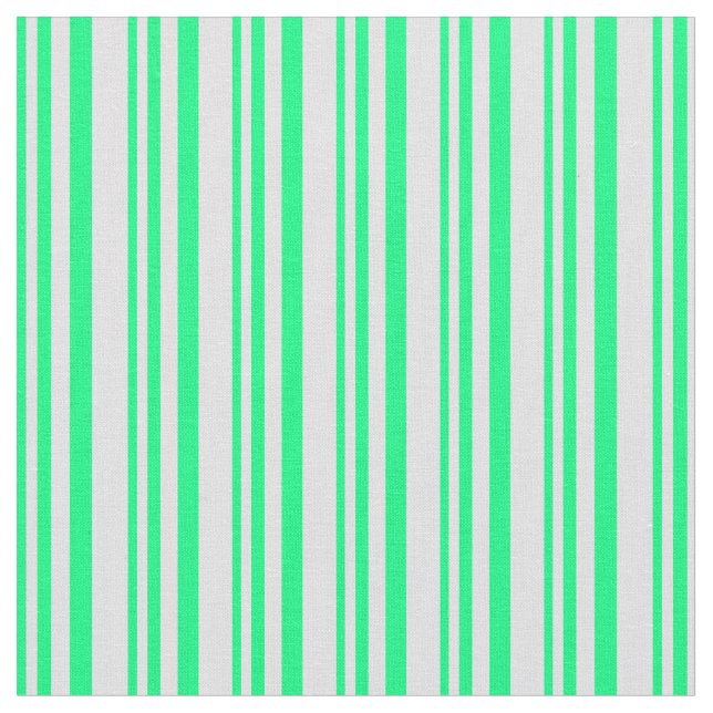 Green and Lavender Stripes Pattern Fabric (Close Up)