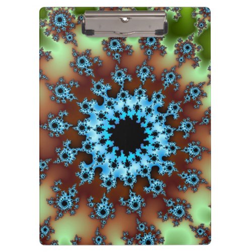 Green and Light Blue Eye Clipboard