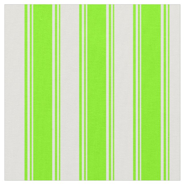 Green and Light Cyan Colored Stripes Fabric (Close Up)