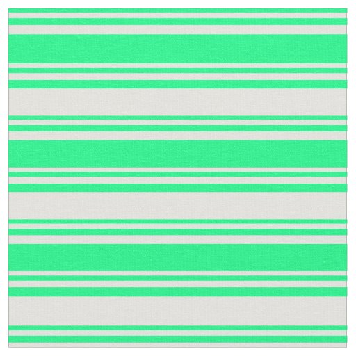 Green and Light Cyan Lines/Stripes Pattern Fabric