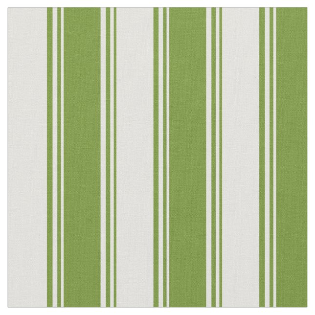 Green and Light Cyan Stripes/Lines Pattern Fabric (Close Up)