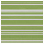 [ Thumbnail: Green and Light Gray Colored Pattern Fabric ]