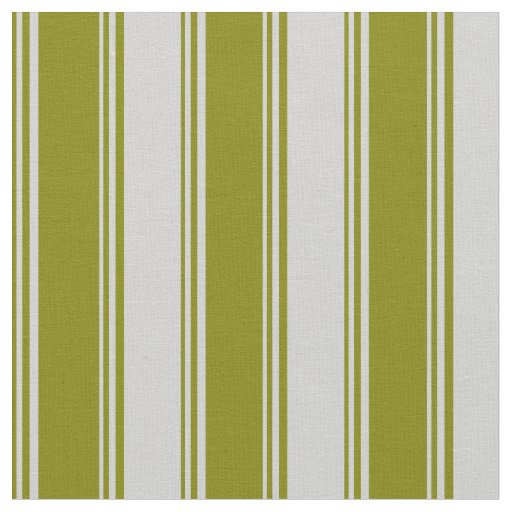 Green and Light Gray Lines Pattern Fabric