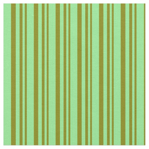 Green and Light Green Stripes Pattern Fabric