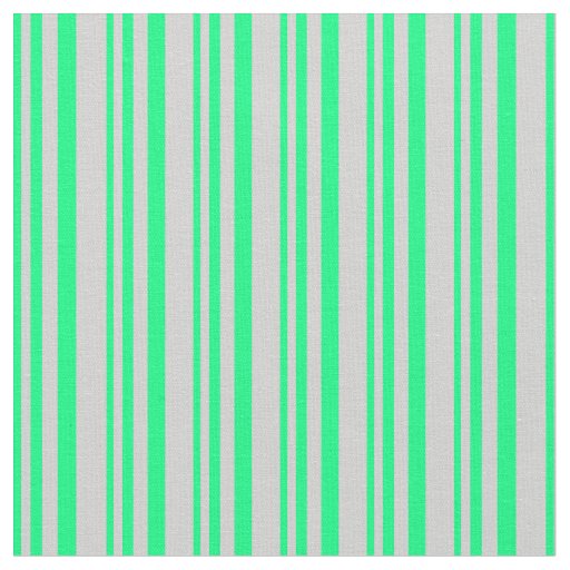 Green and Light Grey Lines/Stripes Pattern Fabric