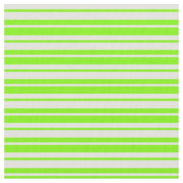 Green and Light Yellow Colored Pattern Fabric (Close Up)