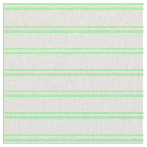 Green and Light Yellow Lines Pattern Fabric