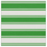 [ Thumbnail: Green and Light Yellow Lines/Stripes Pattern Fabric ]