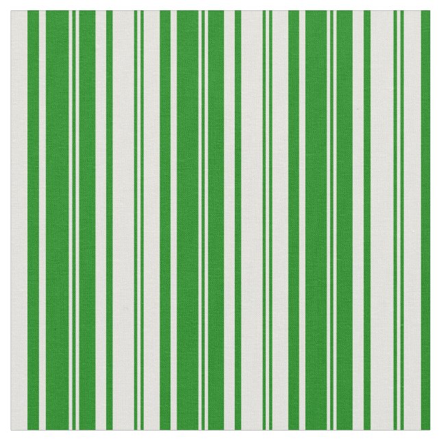 Green and Light Yellow Lines/Stripes Pattern Fabric (Close Up)