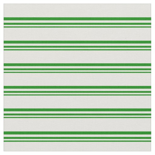 Green and Light Yellow Stripes Fabric