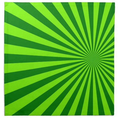 Green and Lime Funky Striped Abstract Art Napkin