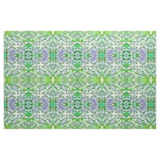 Green and Mauve Camouflage Pattern Fabric