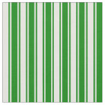 [ Thumbnail: Green and Mint Cream Colored Pattern Fabric ]