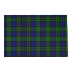 Green and navy Tartan Placemat