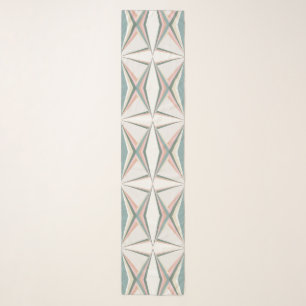 Green and Neutral Shapes Scarf