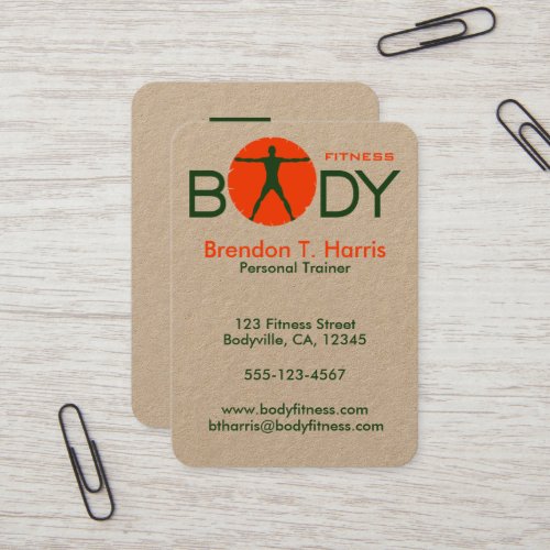 Body Madness Personal Trainer Large Business Cards
