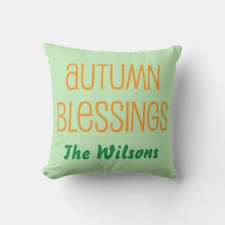 Green and Orange Family Autumn Blessings