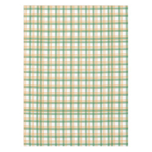 Green And Orange Plaid Tablecloth