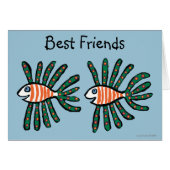 Green and Orange Twin Fin Fish (Front Horizontal)