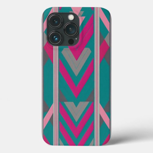 green and pink  iPhone 13 pro case