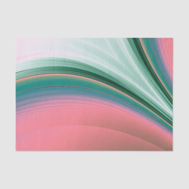 Green and Pink Flash Tissue Paper (Front)