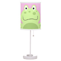 Green and Pink Frog Nursery Lamp