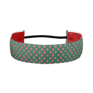 Green and Pink Holiday Headband
