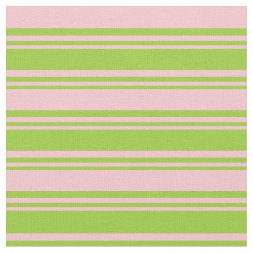 Green and Pink Lined/Striped Pattern Fabric