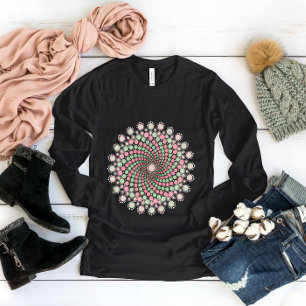 Green and Pink Mandala T-Shirt