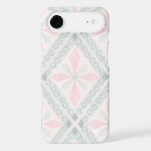 Green and pink pastel diamond pattern iPhone 17 air case