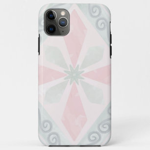 Green and pink pastel diamond pattern iPhone 11 pro max case