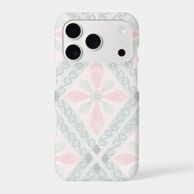 Green and pink pastel diamond pattern Case-Mate iPhone case (Back)