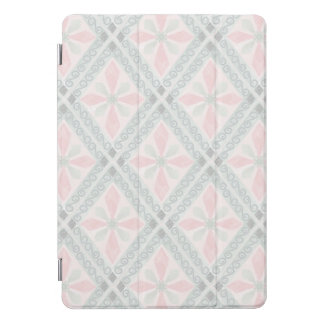 Green and pink pastel diamond pattern iPad pro cover