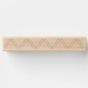 Green and pink pastel diamond pattern topple tower
