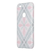 Green and pink pastel diamond pattern uncommon google pixel case (Back/Left)